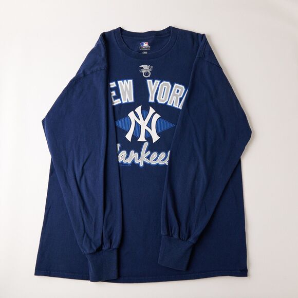 VF Imagewear New York Yankees T-Shirt Mens L Navy MLB Baseball Fan Graphic Retro - Picture 6 of 12